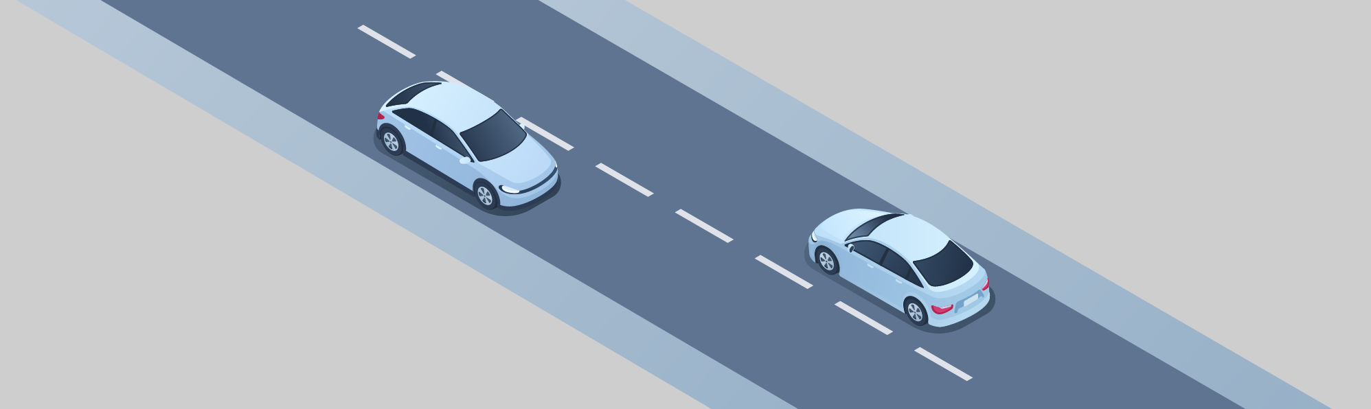 Driving Test Canada - Car Traffic lights & pavement markings - What does the white broken line in the picture do?